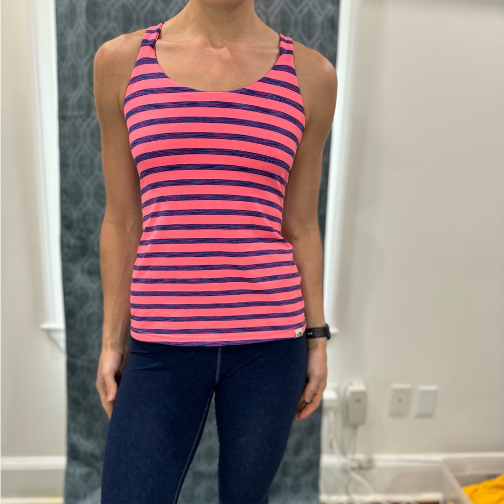 The North Face Pink and Purple Workout Tank Top